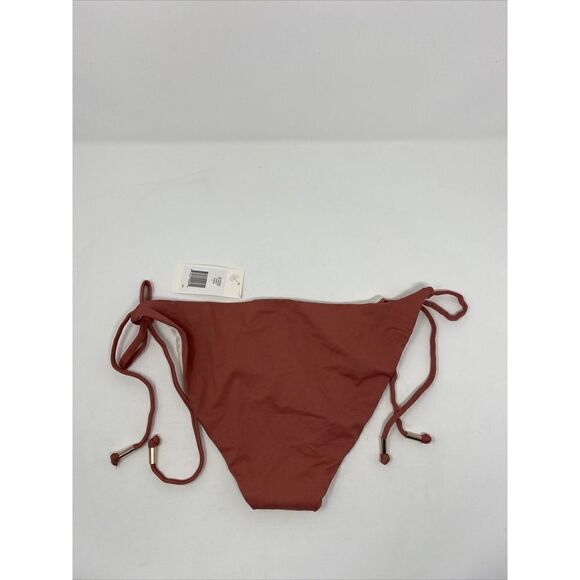 EBERJEY Womens Red Side-Tie Bikini Bottom NEW So Solid Sadie REVOLVE Sz L - Picture 8 of 10